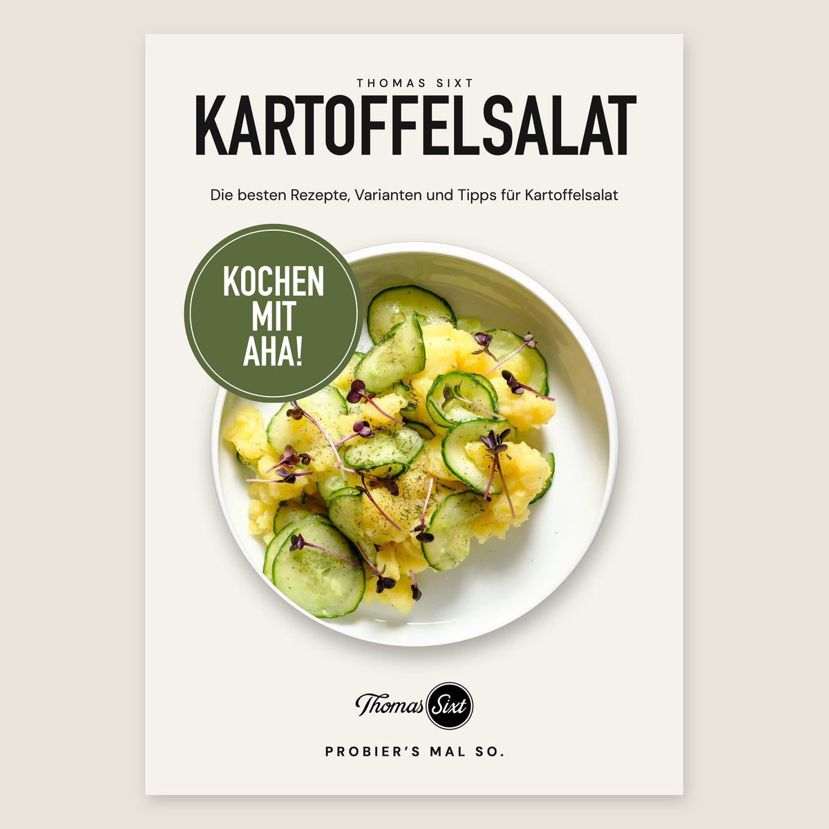 Cover des PDF-Hefts Kartoffelsalat aus der Reihe Kochen mit Aha! mit Kartoffel-Gurken-Salat